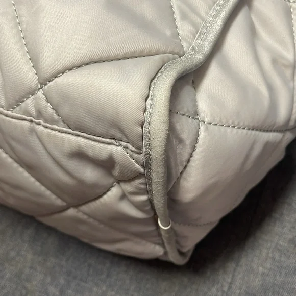 MZ Wallace Small Quilted Madison Shopper in Frost - Picture 12 of 15